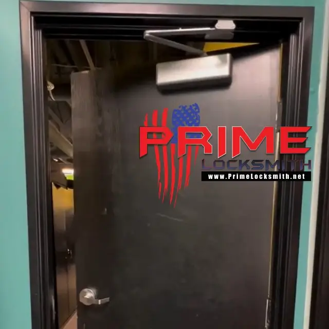 Installation Of Commercial Door Closer And Commercial Handle Commercial Door Closer and Handle Installation locksmith video in Las Vegas, NV