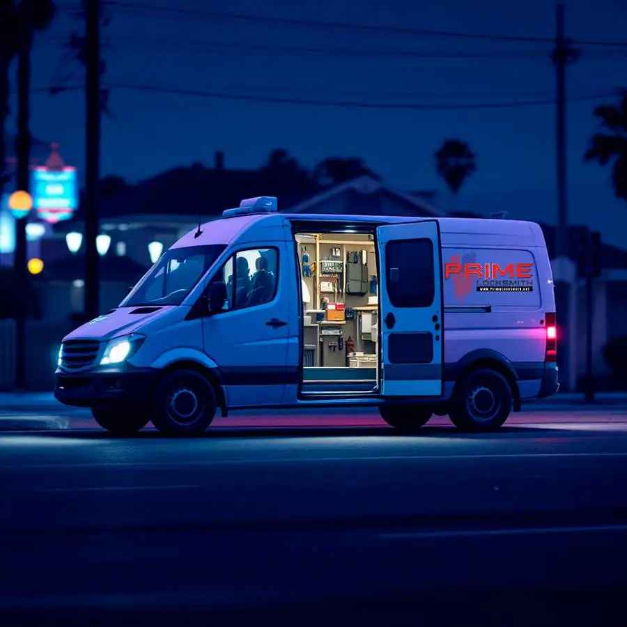 Emergency locksmith van in North Las Vegas